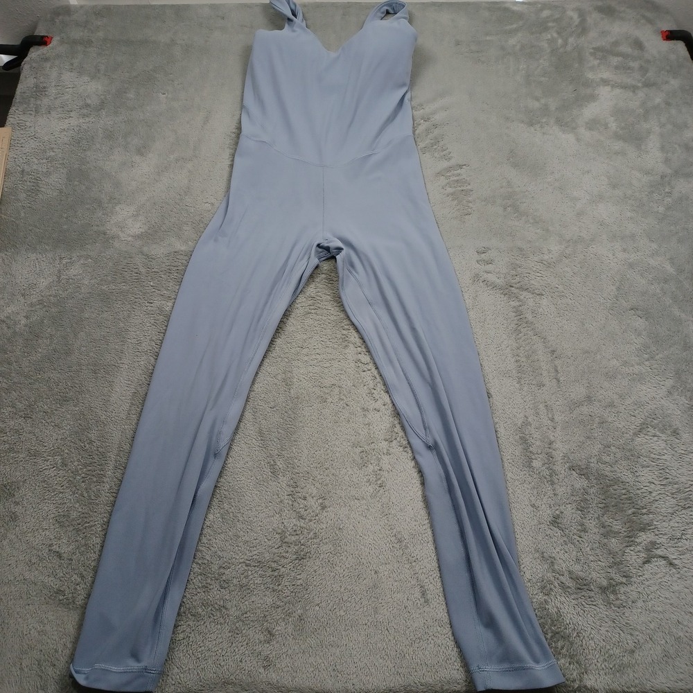 Lululemon Bodysuit Womens 4 Blue Align Built In Bra Tank Pull On